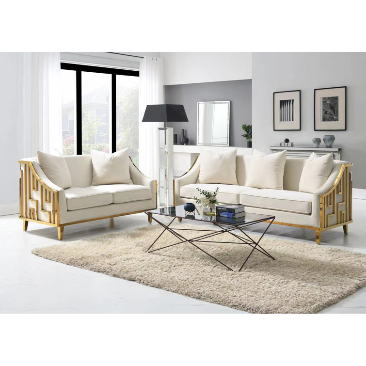 Hollywood Furniture LLC 2 Piece Velvet Living Room Set Wayfair